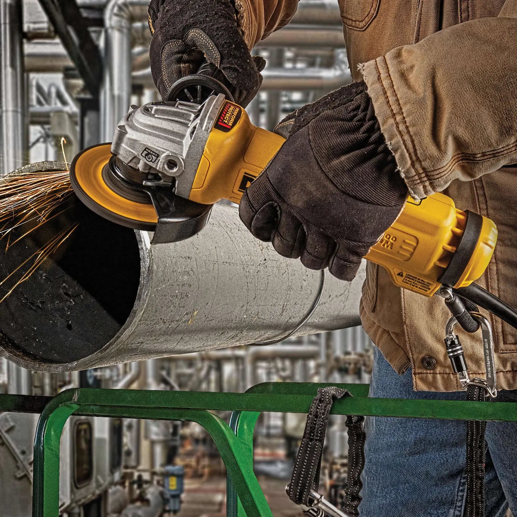 DeWalt DWE4222N 4-1/2" Paddle-Switch Angle Grinder with Brake, No Lock-On - image 4