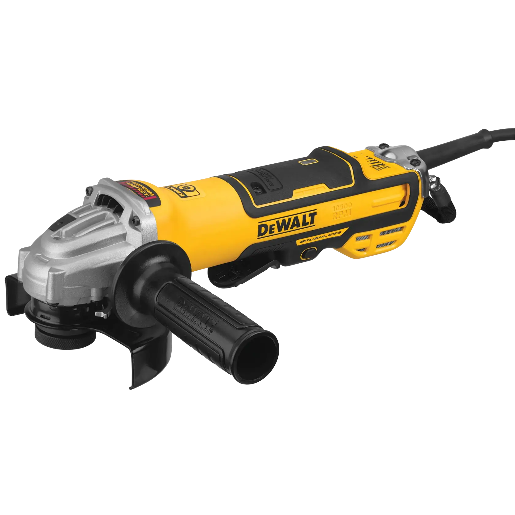 DeWalt DWE43214NVS 5" Brushless Variable Speed Paddle Switch Angle Grinder with Kickback Brake - image 2