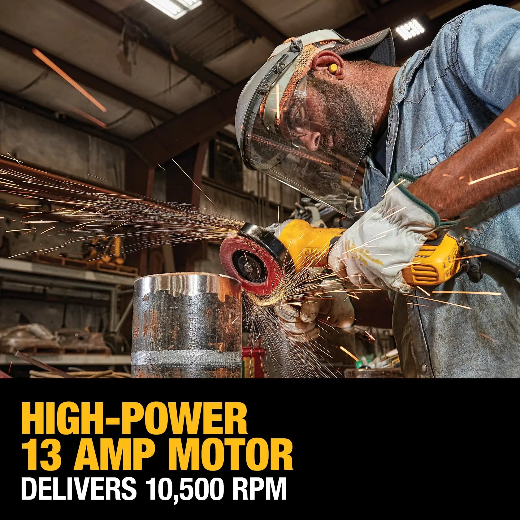 DeWalt DWE43214N 5 in. Brushless Paddle Switch Small Angle Grinder With Kickback Brake, No Lock-On - image 5