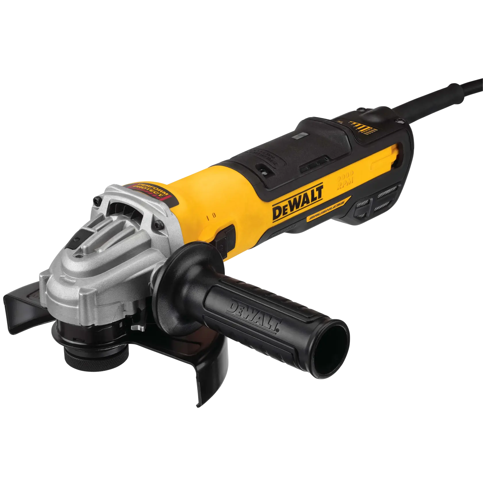 DeWalt DWE43240VS 5"/6" Brushless Variable Speed Slide Switch Angle Grinder with Kickback Brake - image 2