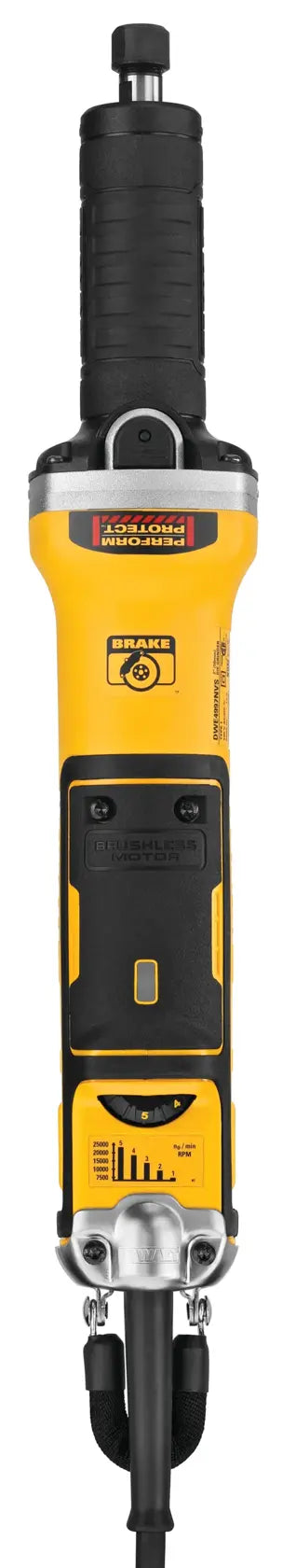 DeWalt DWE4997NVS 2" (50mm) Brushless Variable Speed Paddle Switch Die Grinder, No Lock-On - image 3