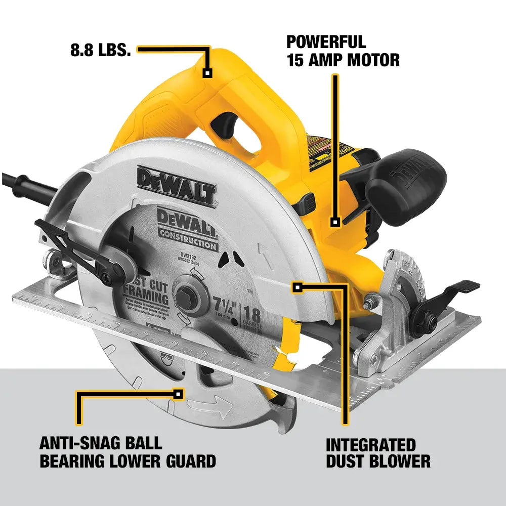 DeWalt DWE575 7 1/4 in. Lightweight Circular Saw - image 4