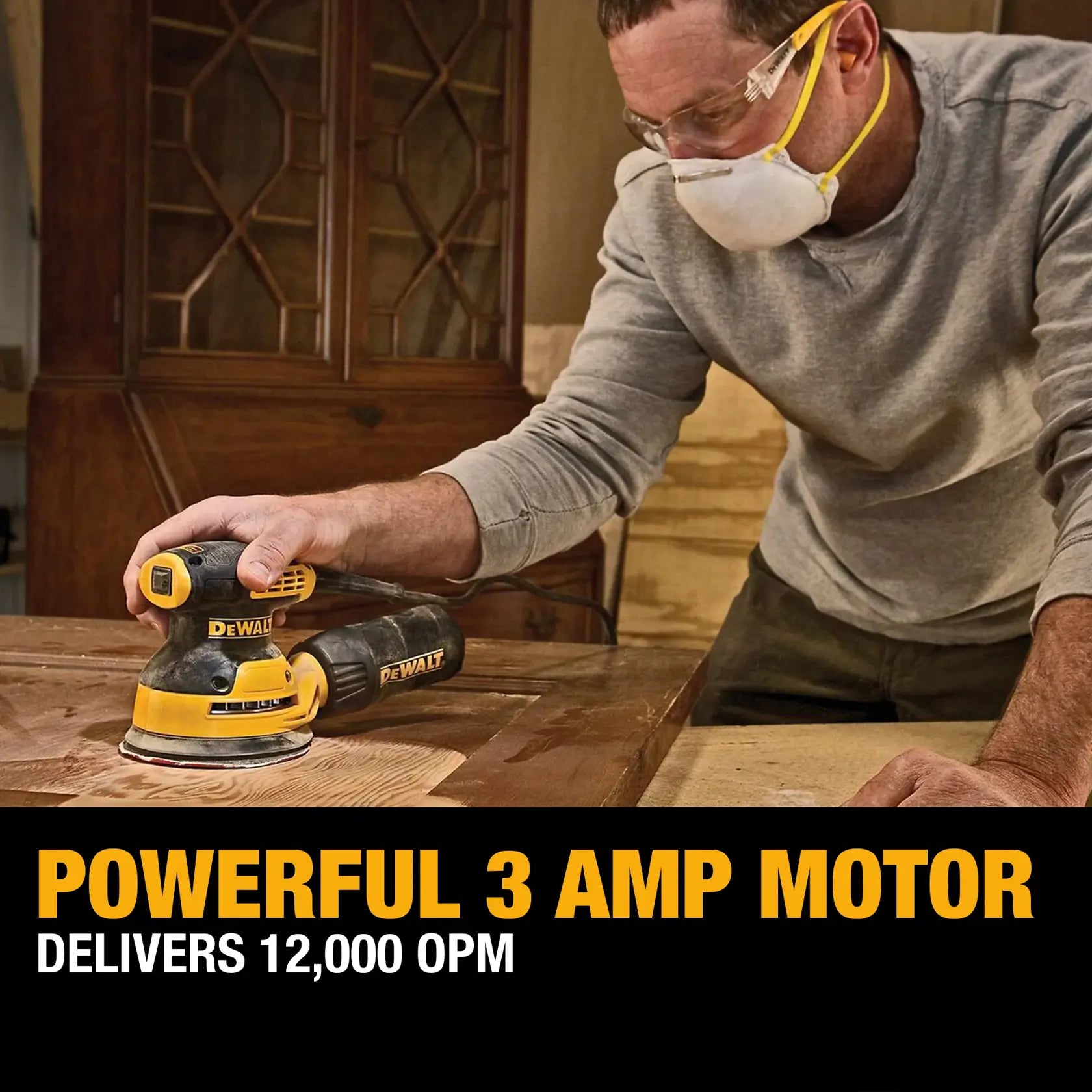 DeWalt DWE6421K 5 in. Single Speed Random Orbit Sander Kit - H&L Pad - image 6