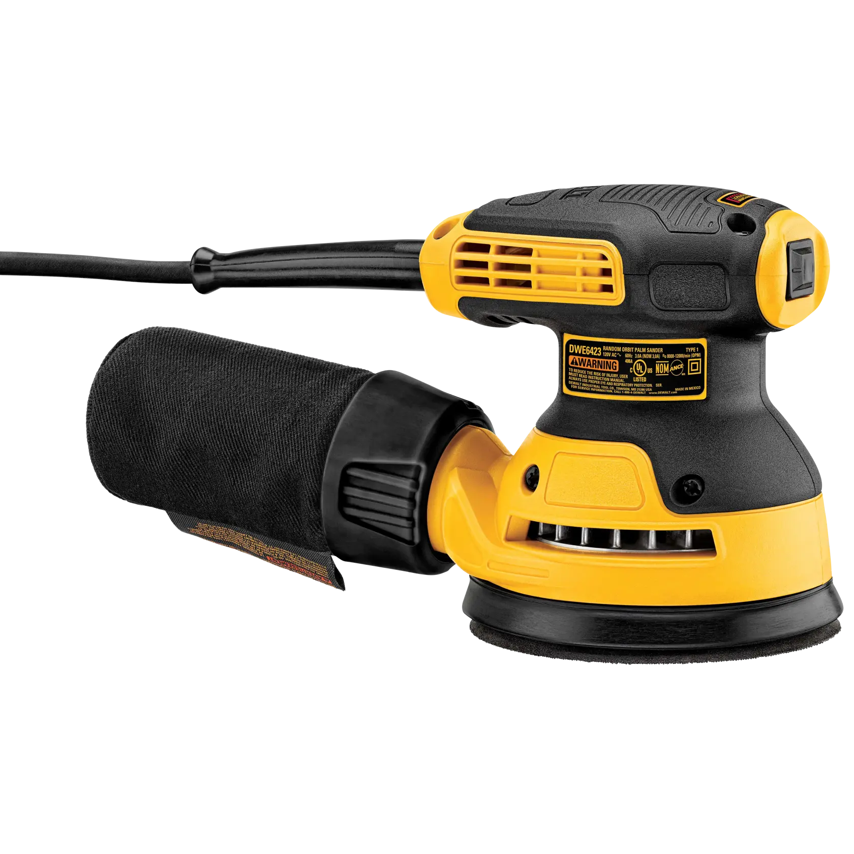 DeWalt DWE6423K 5-in (127-mm) Corded Electric Variable Speed Random Orbital Sander Kit - image 2