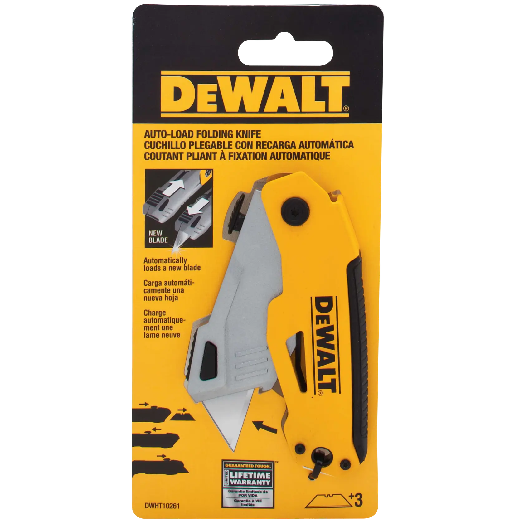 DeWalt DWHT10261 Folding Retractable Auto-Load Utility Knife - image 2