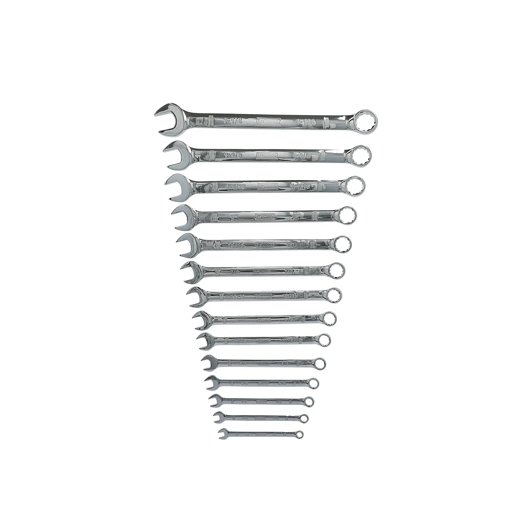DeWalt DWMT19234 17-Piece Full-Polish SAE Combination Wrench Set (1/4" to 1-1/4") - image 3