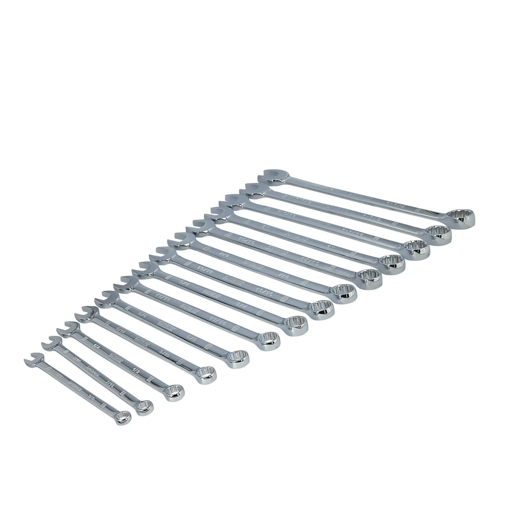 DeWalt DWMT19234 17-Piece Full-Polish SAE Combination Wrench Set (1/4" to 1-1/4") - image 7