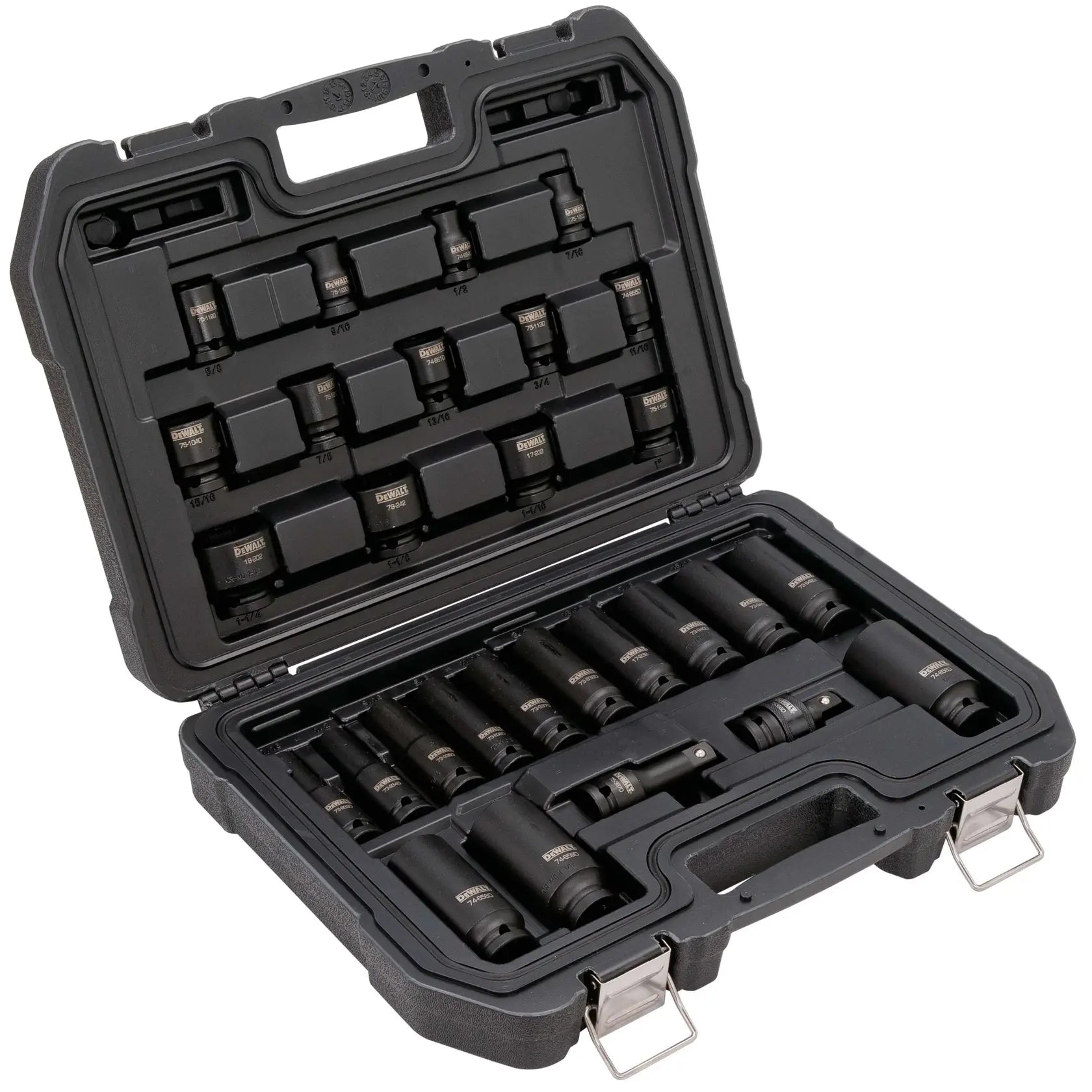DeWalt DWMT19244 1/2" Drive Standard and Deep 6-Point Impact Socket Set, 28-Piece - image 3