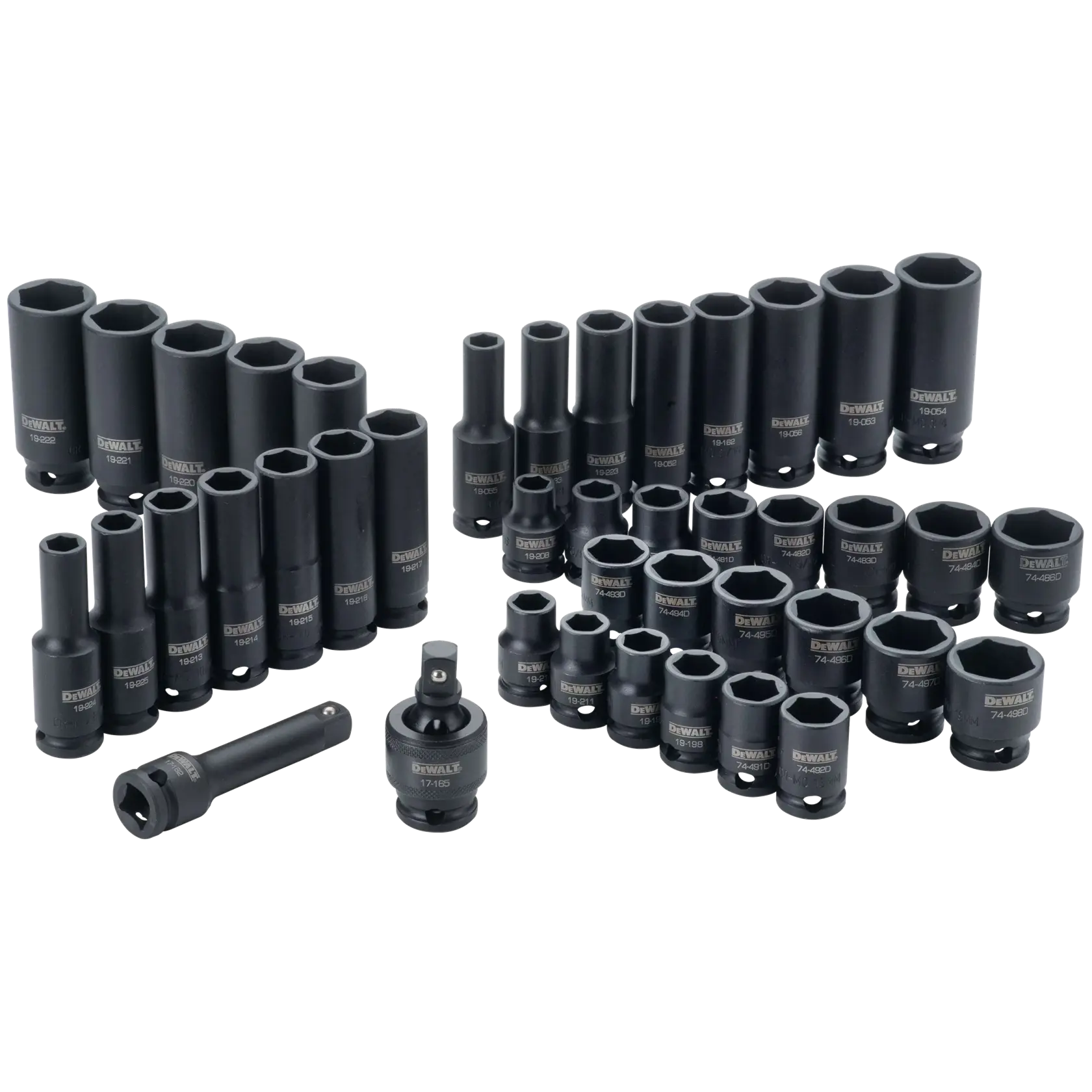DeWalt DWMT19248 3/8" Drive 6-Point Combination Impact Socket Set, 42-Piece - image 1