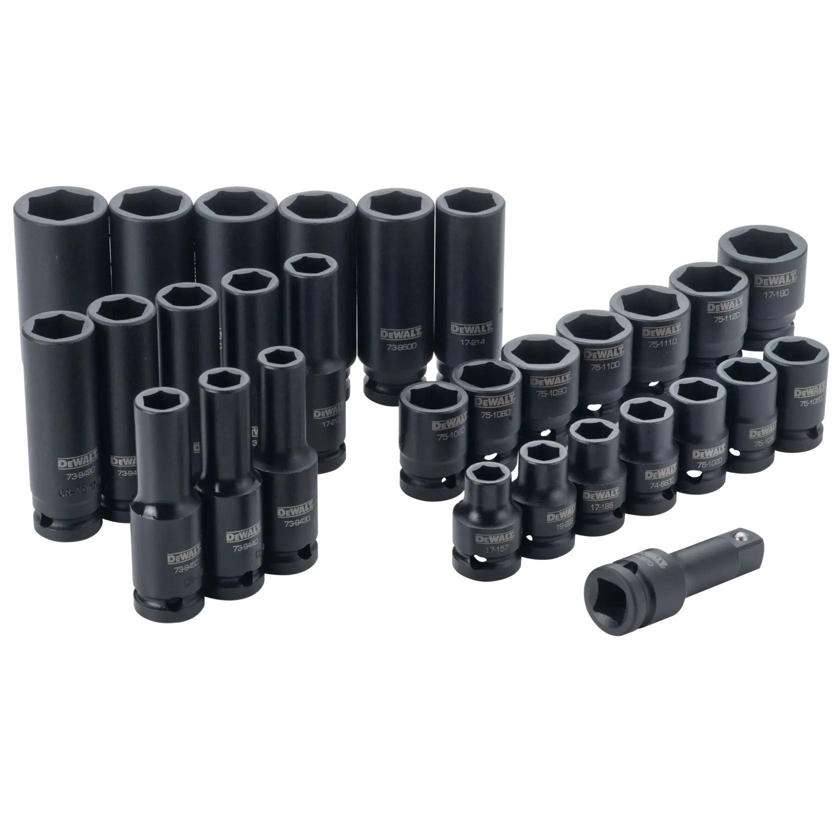 DeWalt DWMT19249 1/2" Drive 6-Point Combination Impact Socket Set, 30-Piece - image 1