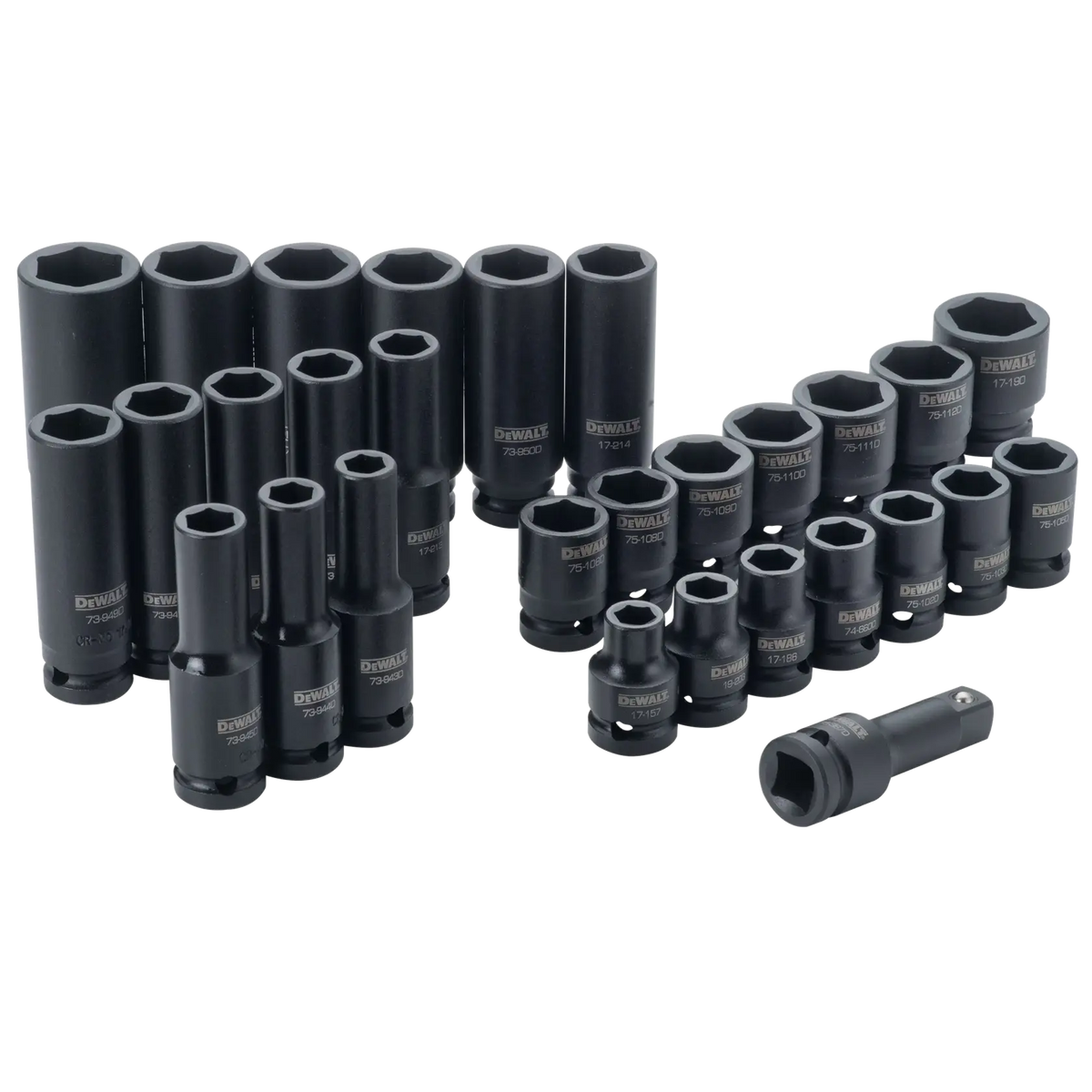 DeWalt DWMT19249 1/2" Drive 6-Point Combination Impact Socket Set, 30-Piece - image 1