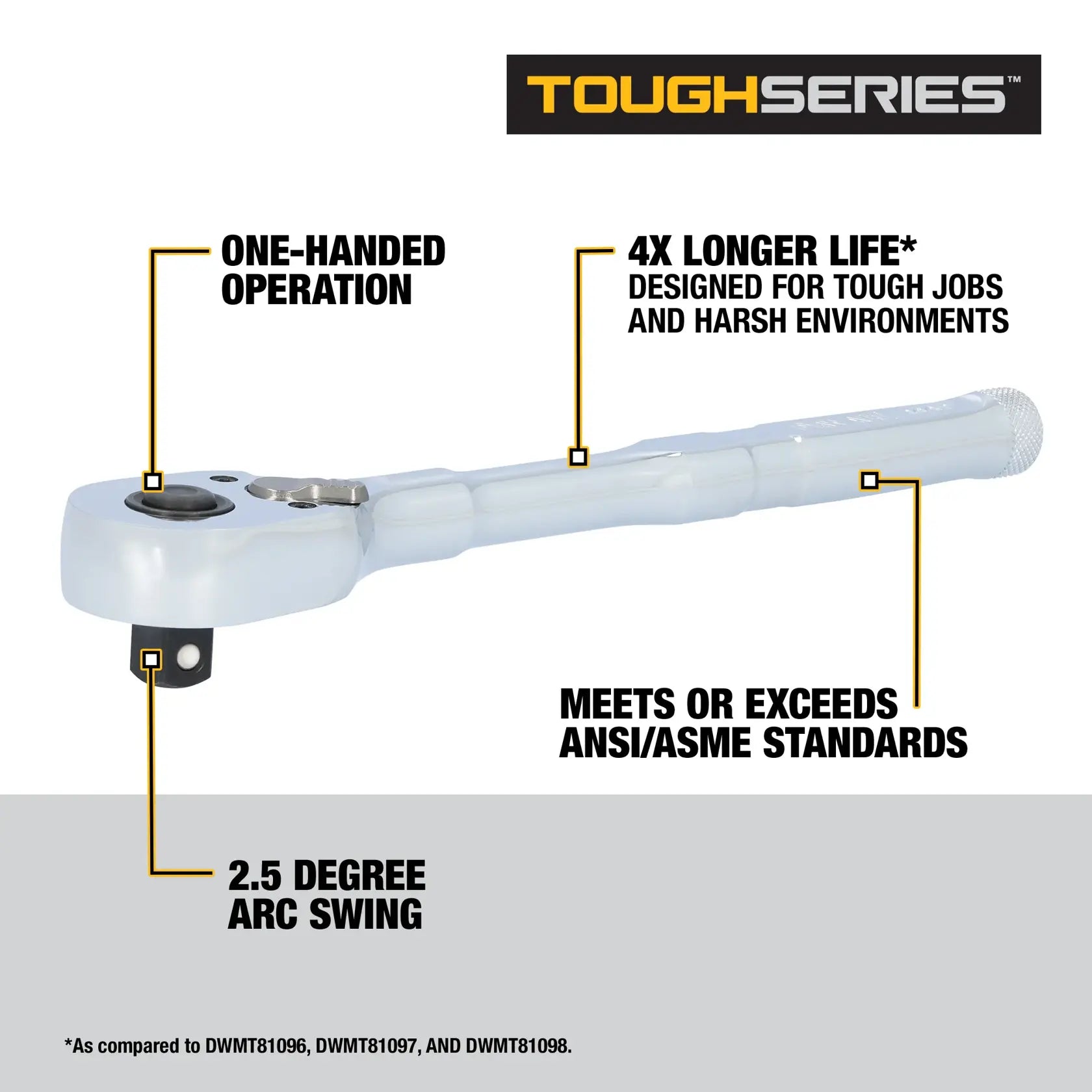 DeWalt DWMT45020 3/8 in. Drive 144T Quick Release Ratchet - image 5