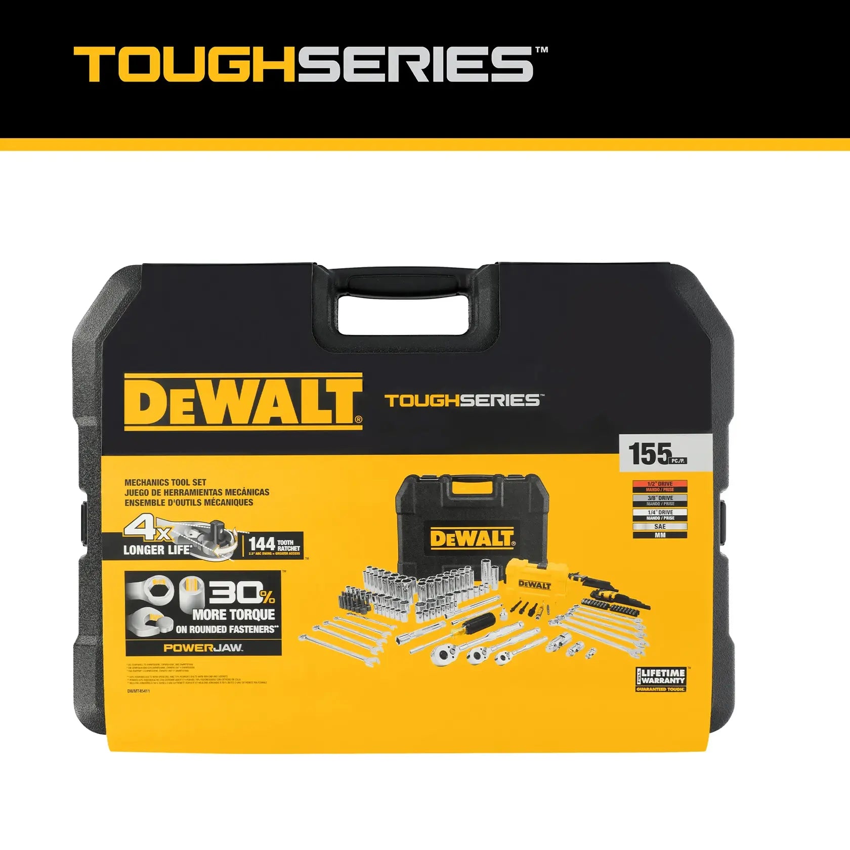 DeWalt DWMT45411 3-Drive Mechanics Tool Set (155 pc.) - image 4