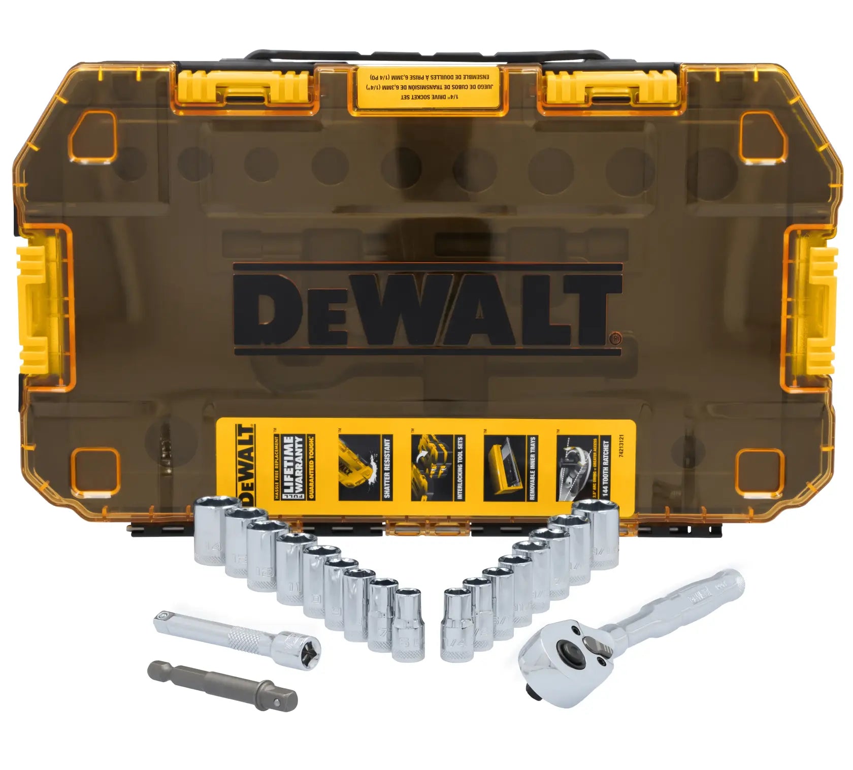 DeWalt DWMT45413 1/4 in. Drive Mechanics Tool Set (20 pc.) - image 1