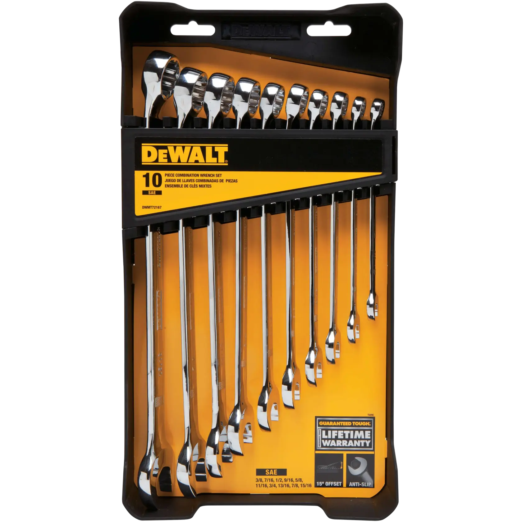 DeWalt DWMT72167 10-Piece SAE Combination Wrench Set - image 1