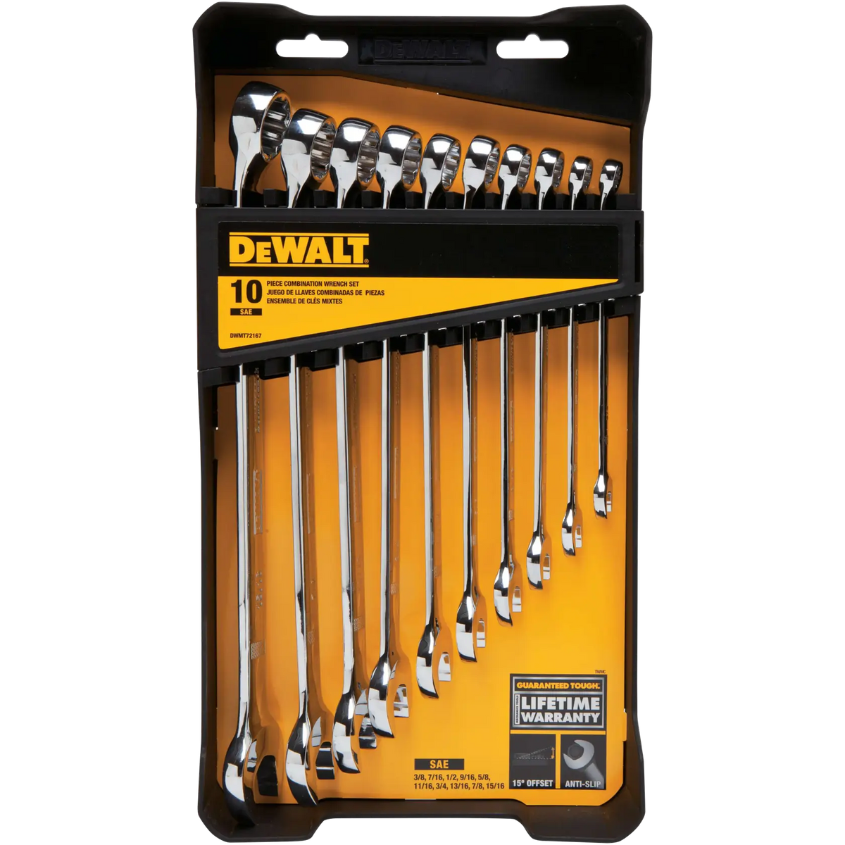 DeWalt DWMT72167 10-Piece SAE Combination Wrench Set - image 1