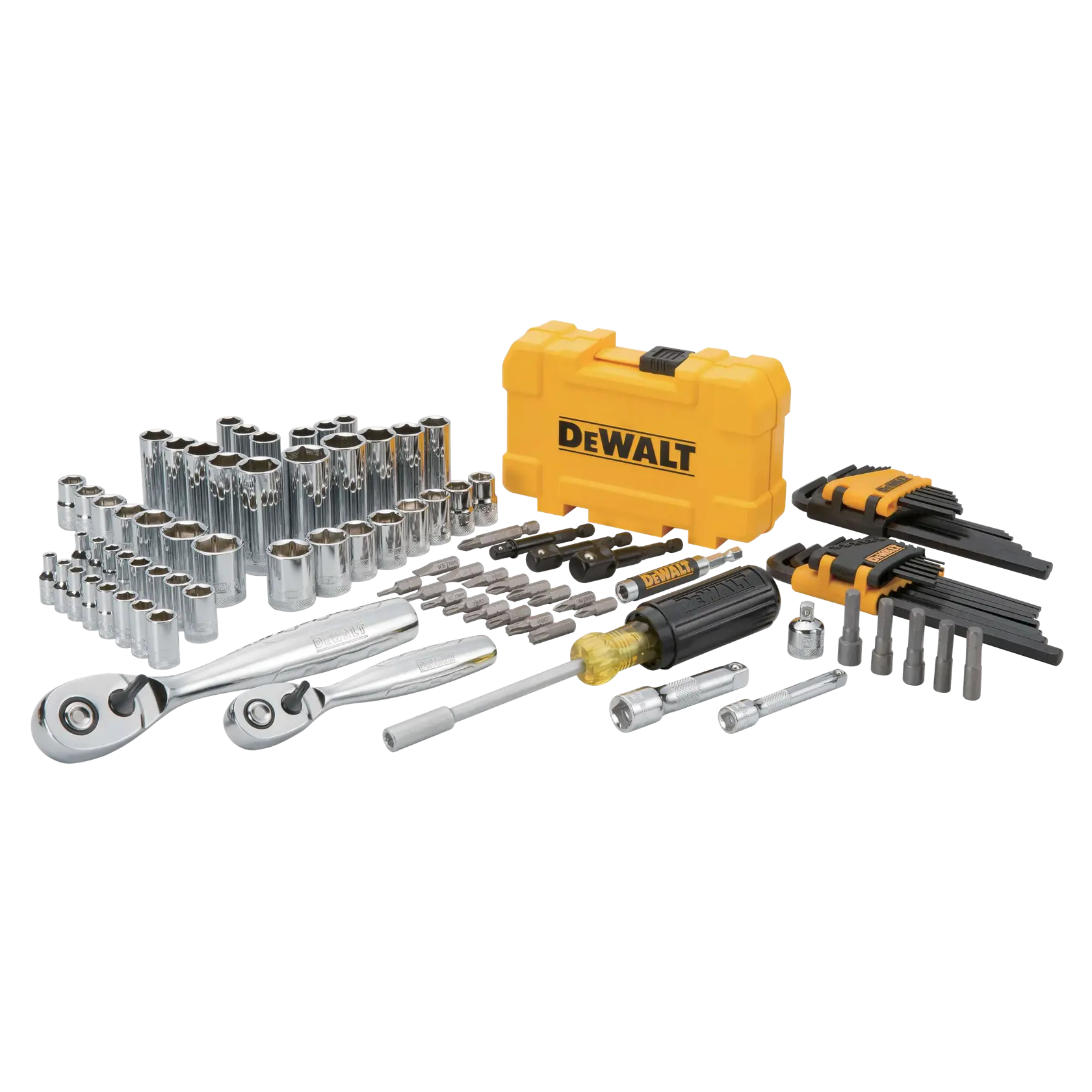 DeWalt DWMT73801 1/4" & 3/8" Drive Mechanics Tools Set, 108-Piece - image 2