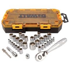 DeWalt DWMT73804 1/4" and 3/8" Drive Socket Set, 34-Piece - image 1