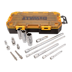 DeWalt DWMT73807 1/4" & 3/8" Drive Tool Accessory Set, 15-Piece - image 1