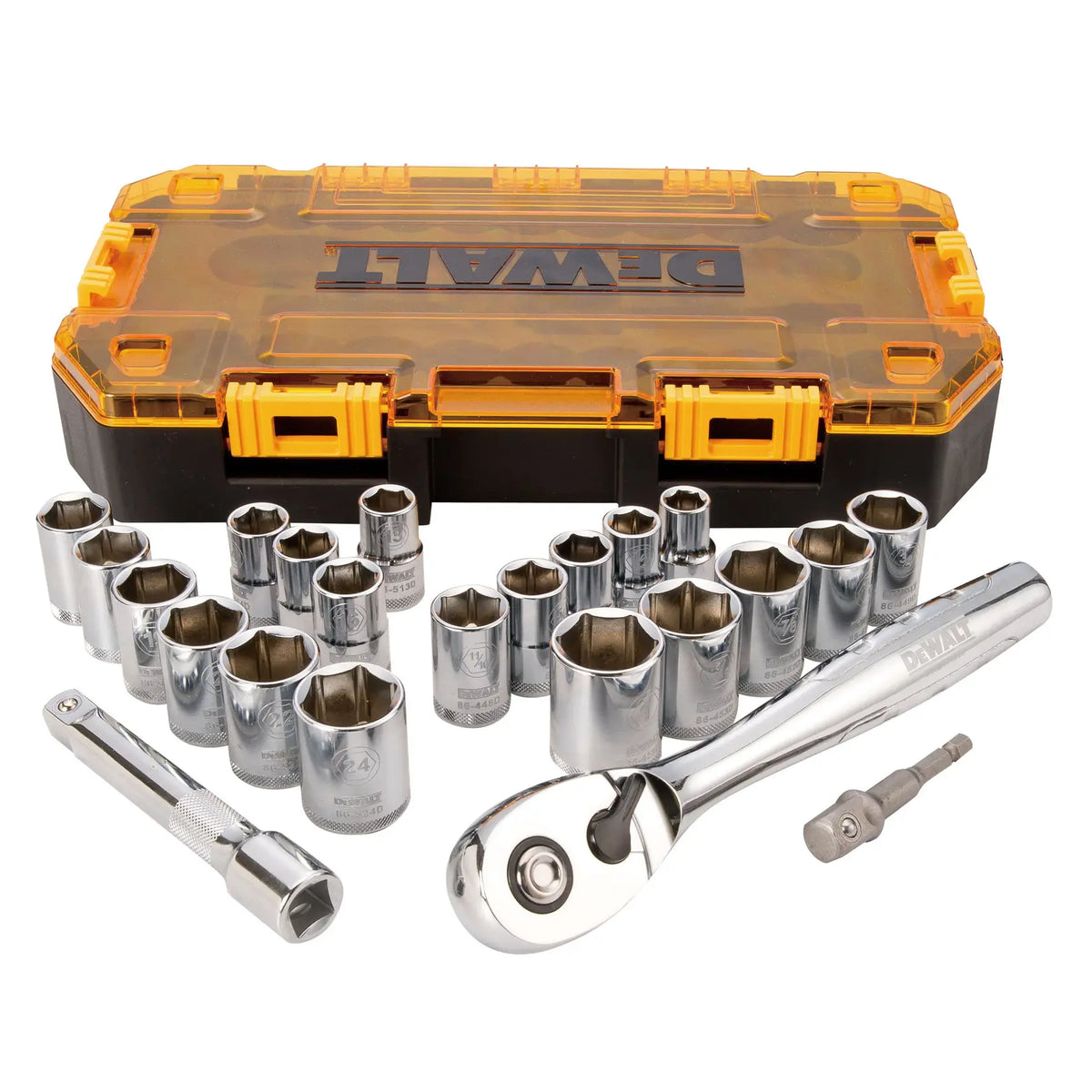 DeWalt DWMT73813 1/2" Drive Combination Socket Set, 23-Piece - image 1