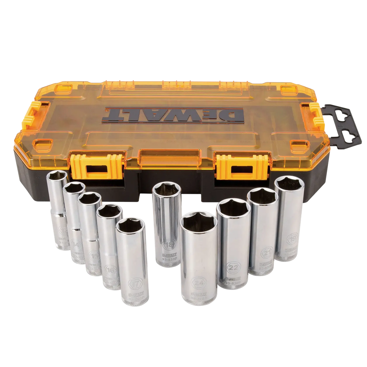 DeWalt DWMT73815 1/2" Drive Deep Metric Socket Set, 10-Piece - image 1