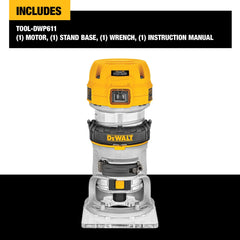 DeWalt DWP611 1-1/4 HP MAX Torque Variable Speed Compact Router - image 3