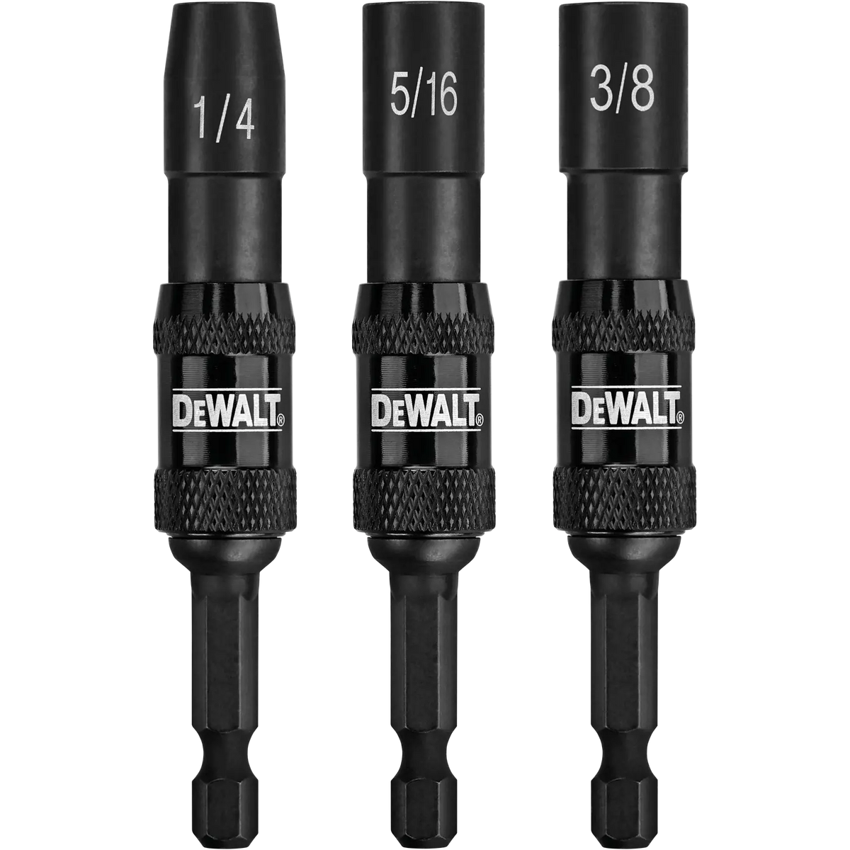 DeWalt DWPVTDRV3 3-Piece IMPACT READY Magnetic Pivoting Nut Driver Set (1/4", 5/16", 3/8") - image 1