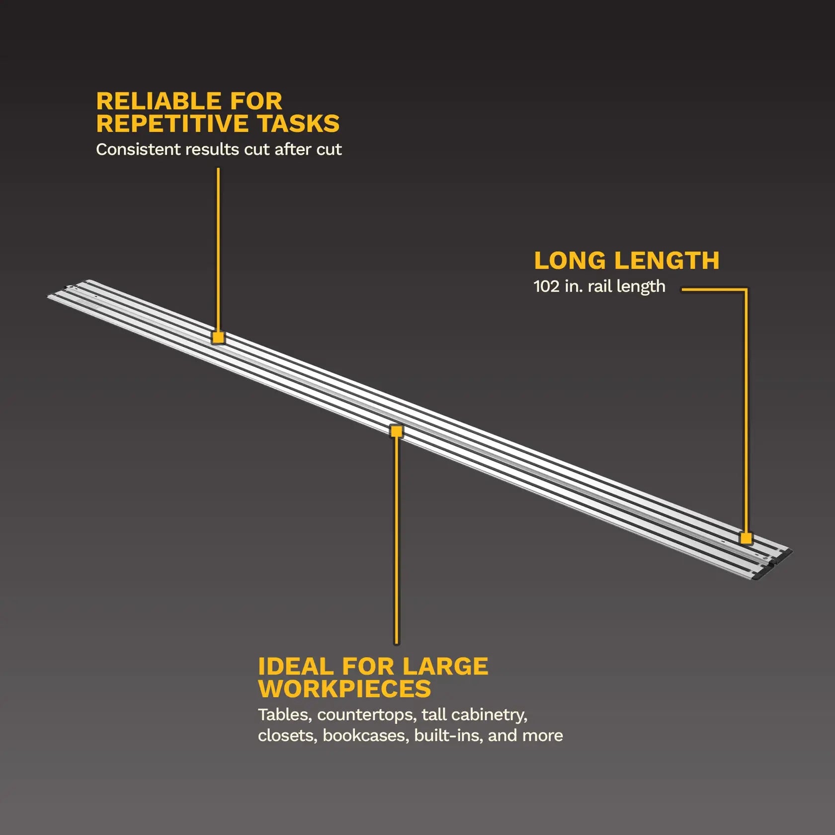 DeWalt DWS5102 102" Track Saw Track - image 5