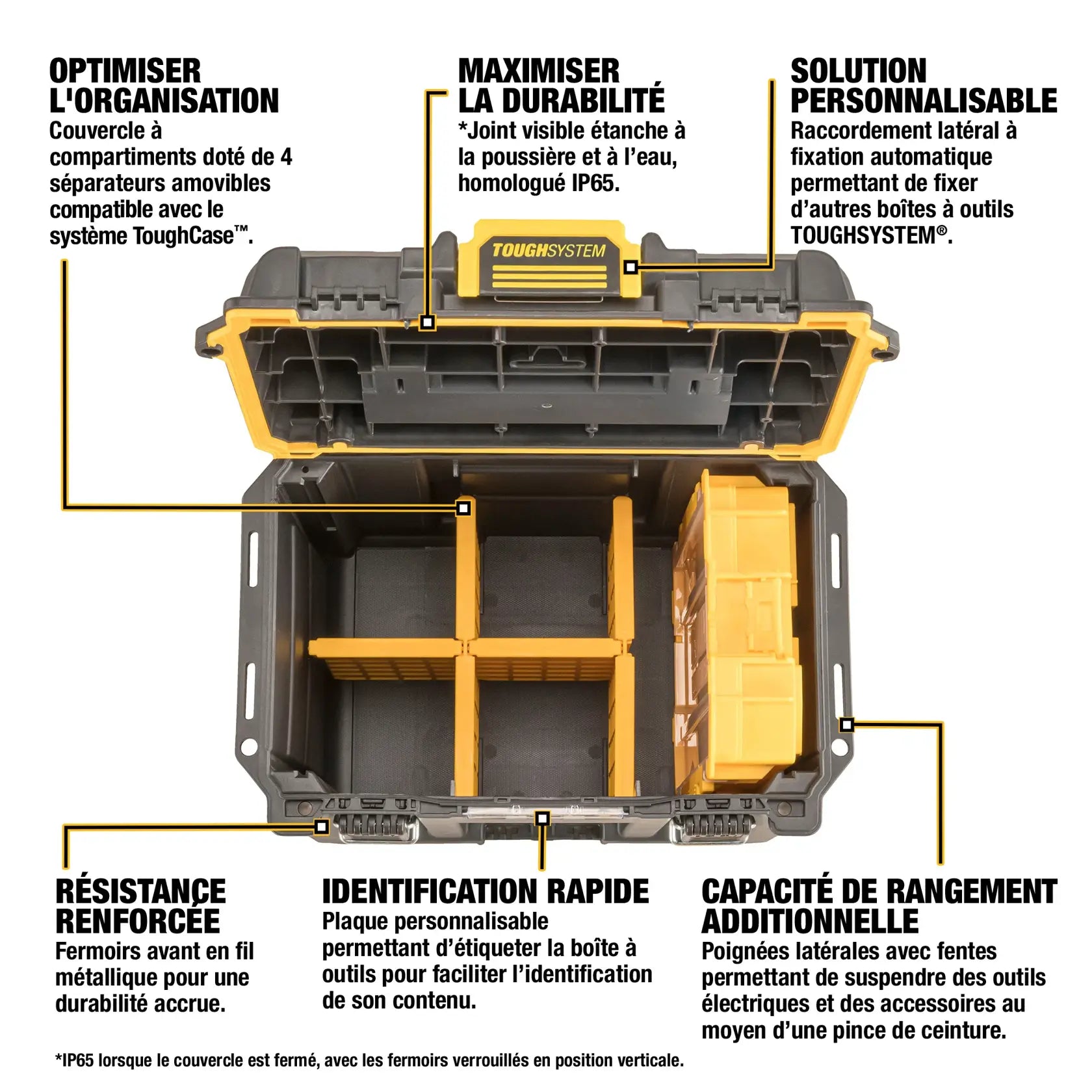 DeWalt DWST08035 TOUGHSYSTEM 2.0 Deep Compact Toolbox - image 4
