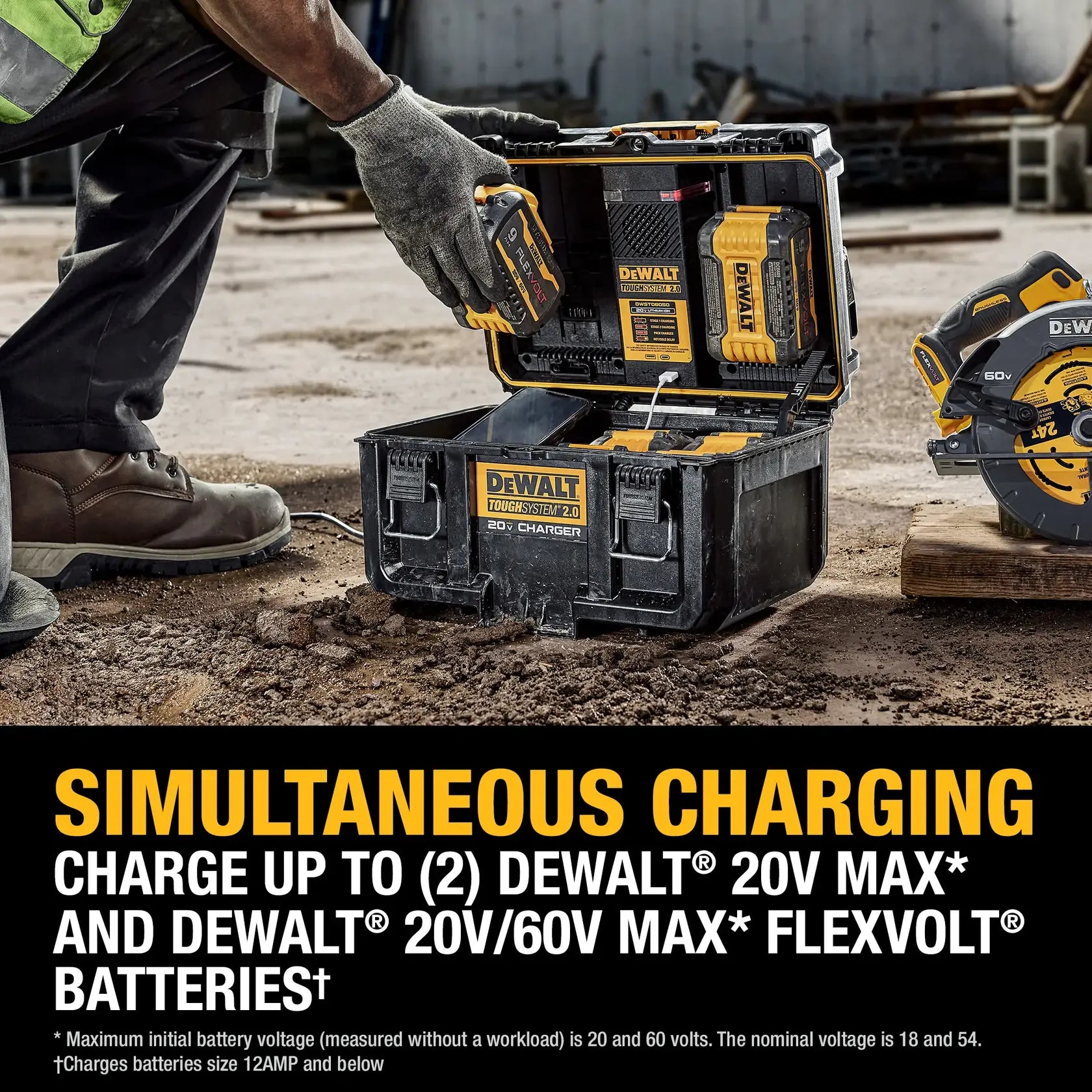 DeWalt DWST08050 TOUGHSYSTEM 2.0 20V MAX Dual Port Charger - image 6