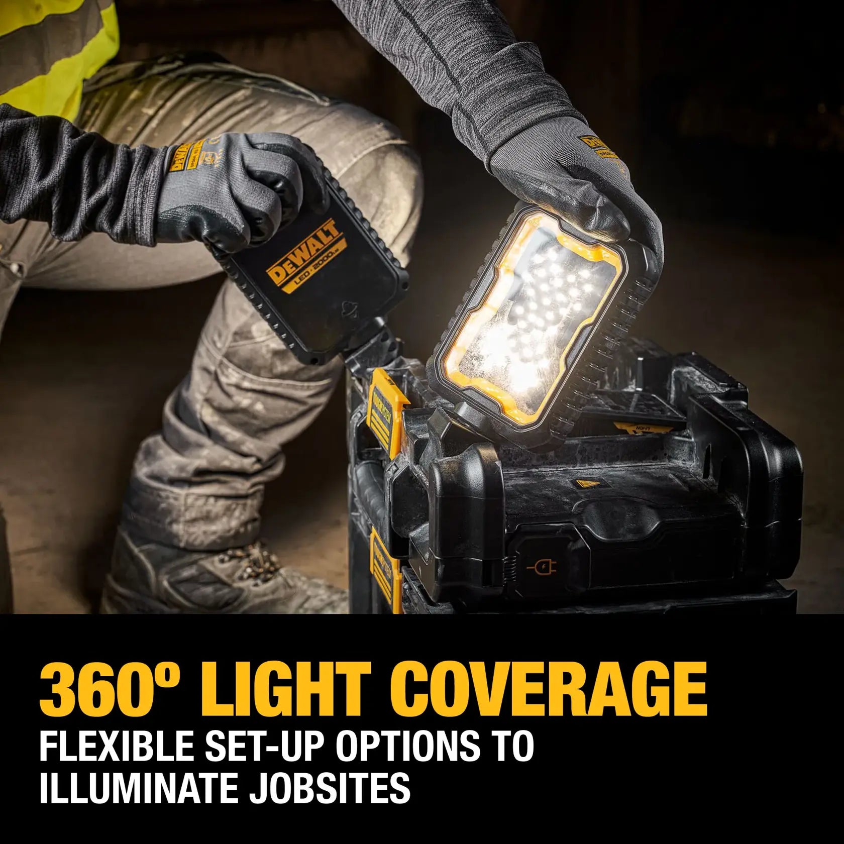 DeWalt DWST08060 TOUGHSYSTEM 2.0 Adjustable Work Light With Storage - image 5