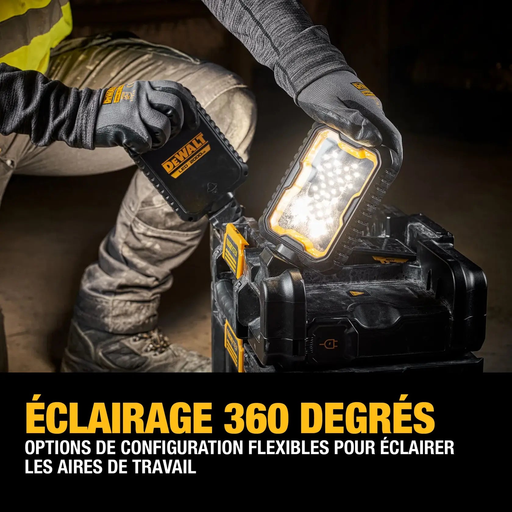 DeWalt DWST08060 TOUGHSYSTEM 2.0 Adjustable Work Light With Storage - image 6