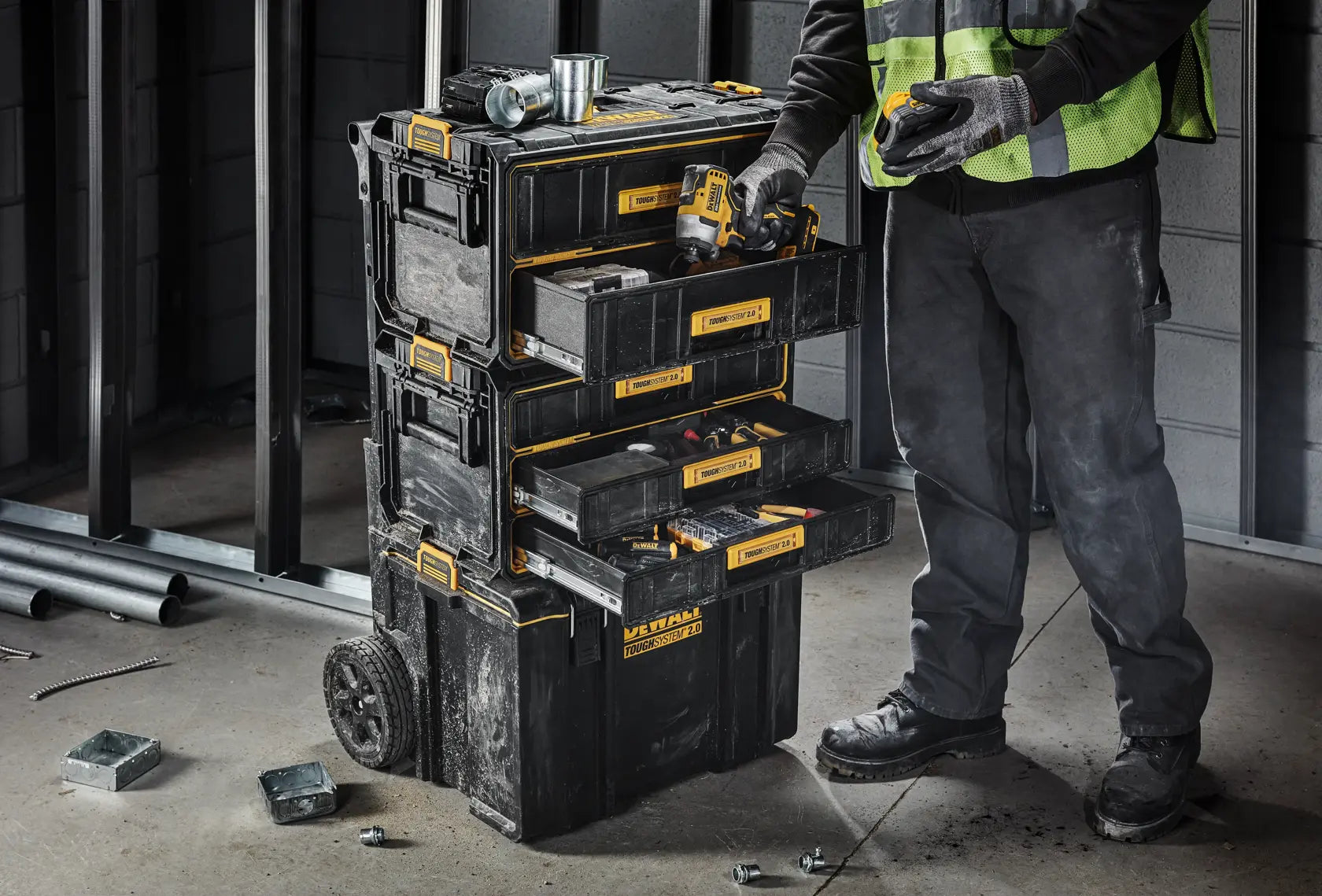 DeWalt DWST08330 TOUGHSYSTEM 2.0 3-Drawer Unit - image 6