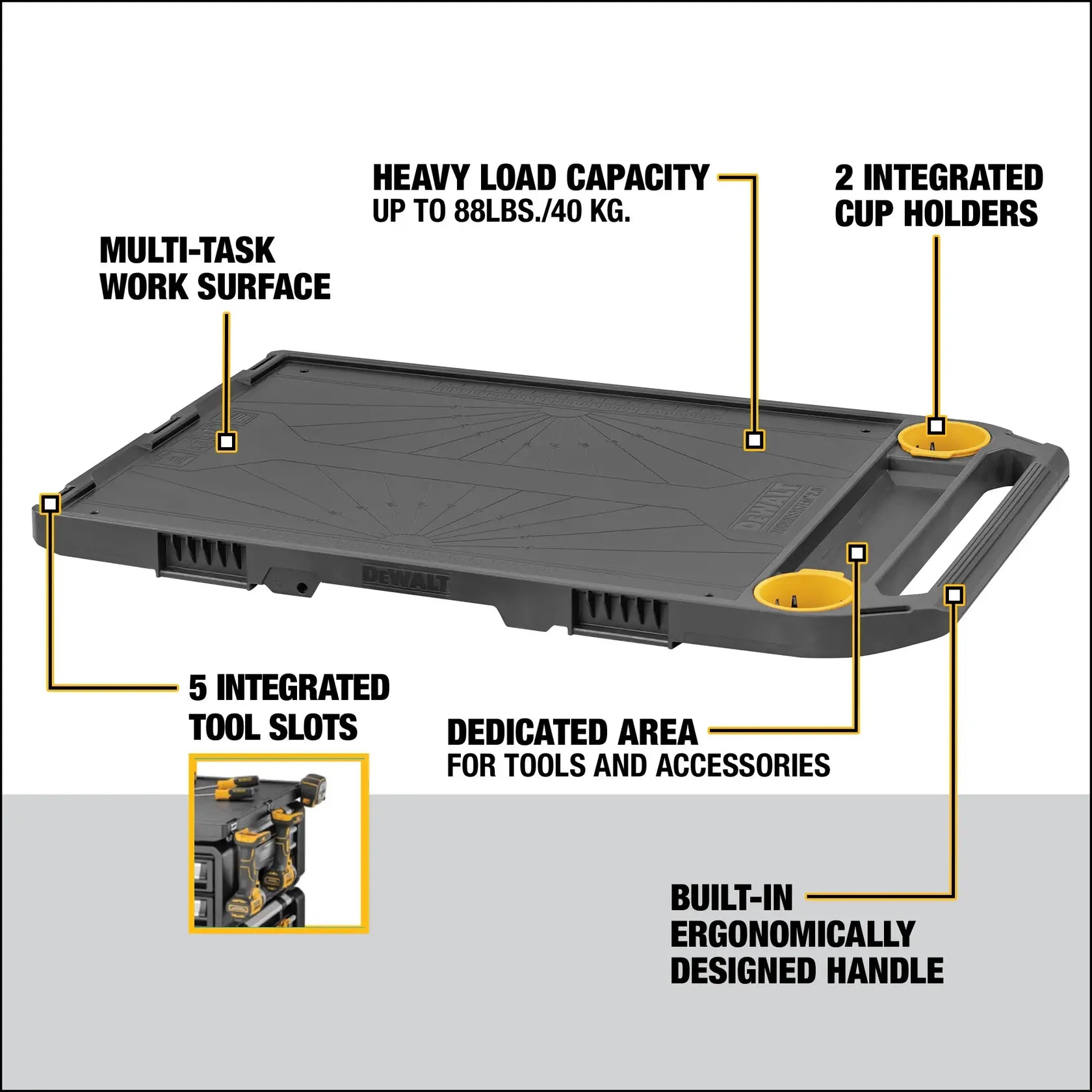 DeWalt DWST08550 TOUGHSYSTEM 2.0 DXL Working Top - image 4