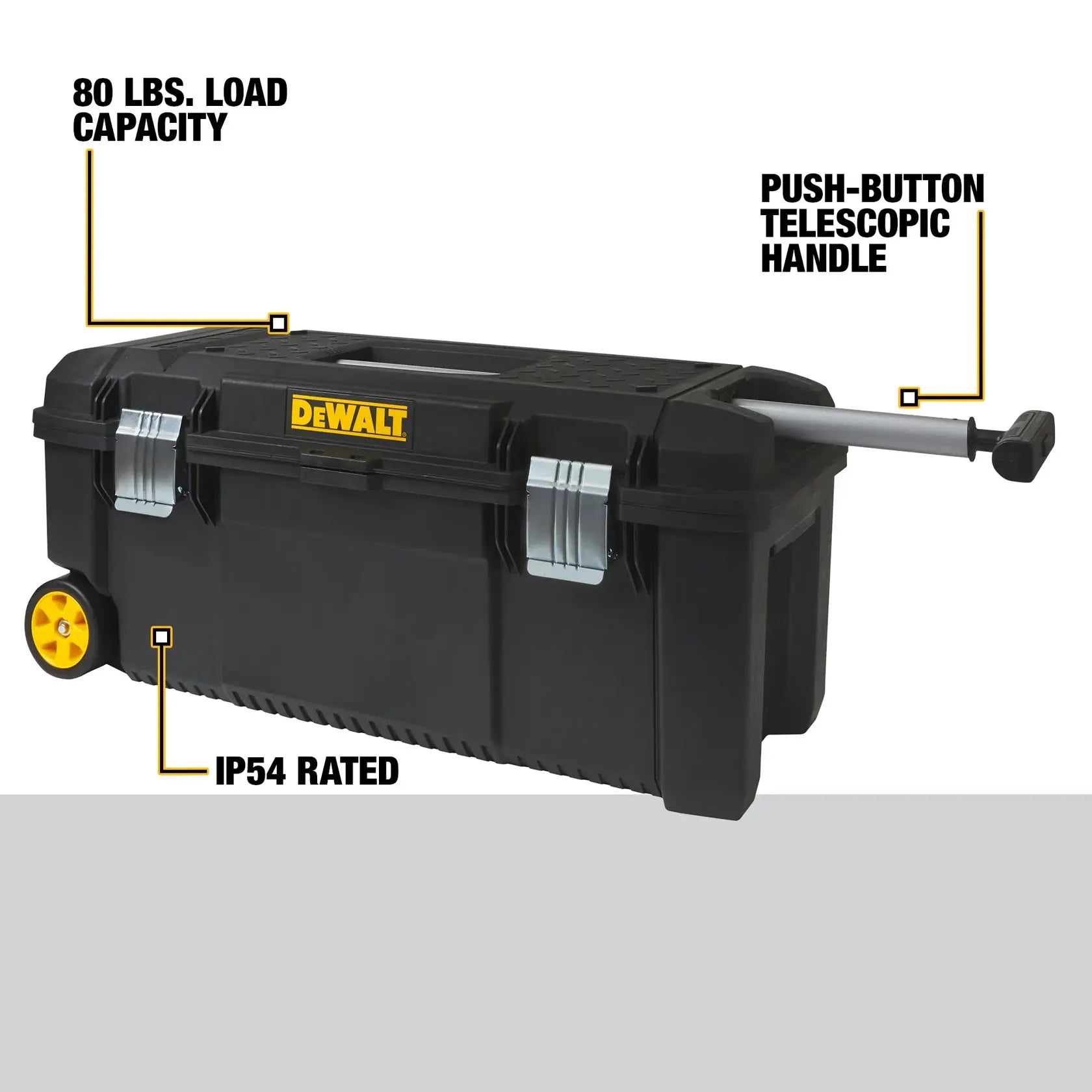 DeWalt DWST28100D 28 in. W 12 Gal. Polypropylene Rolling Tool Box - image 4