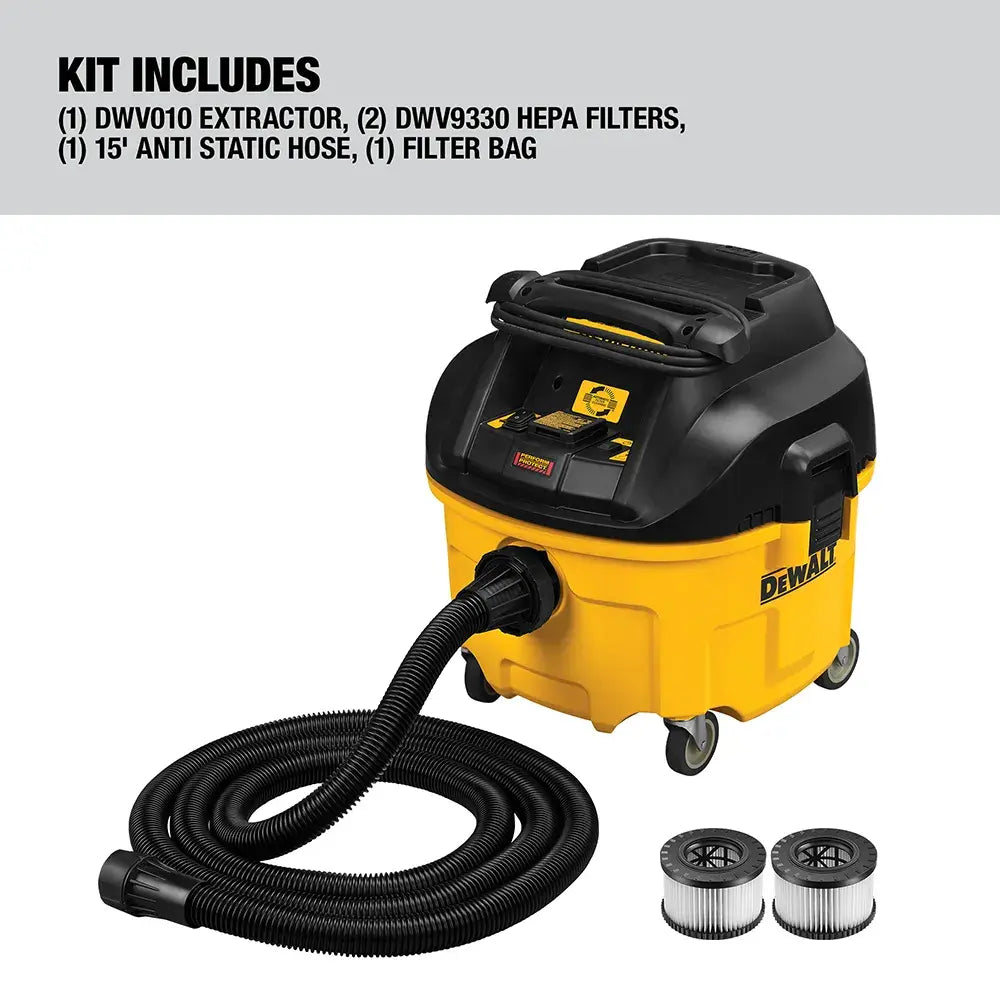 DeWalt DWV010 Dust Extractor, Automatic Filter Cleaning, 8-Gallon - image 6