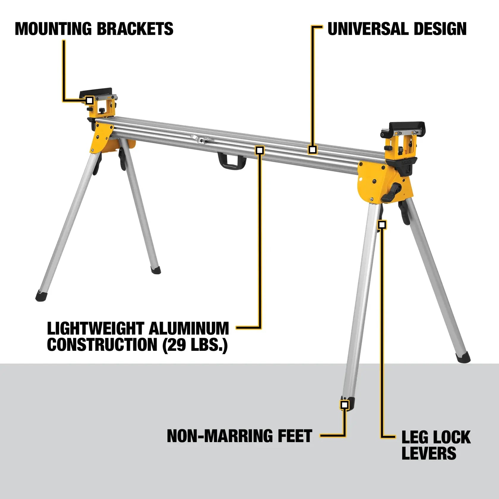 DeWalt DWX723 Heavy Duty Miter Saw Stand - image 7