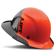 DAX Fifty 50 Carbon Fiber Full Brim Hardhat - Orange