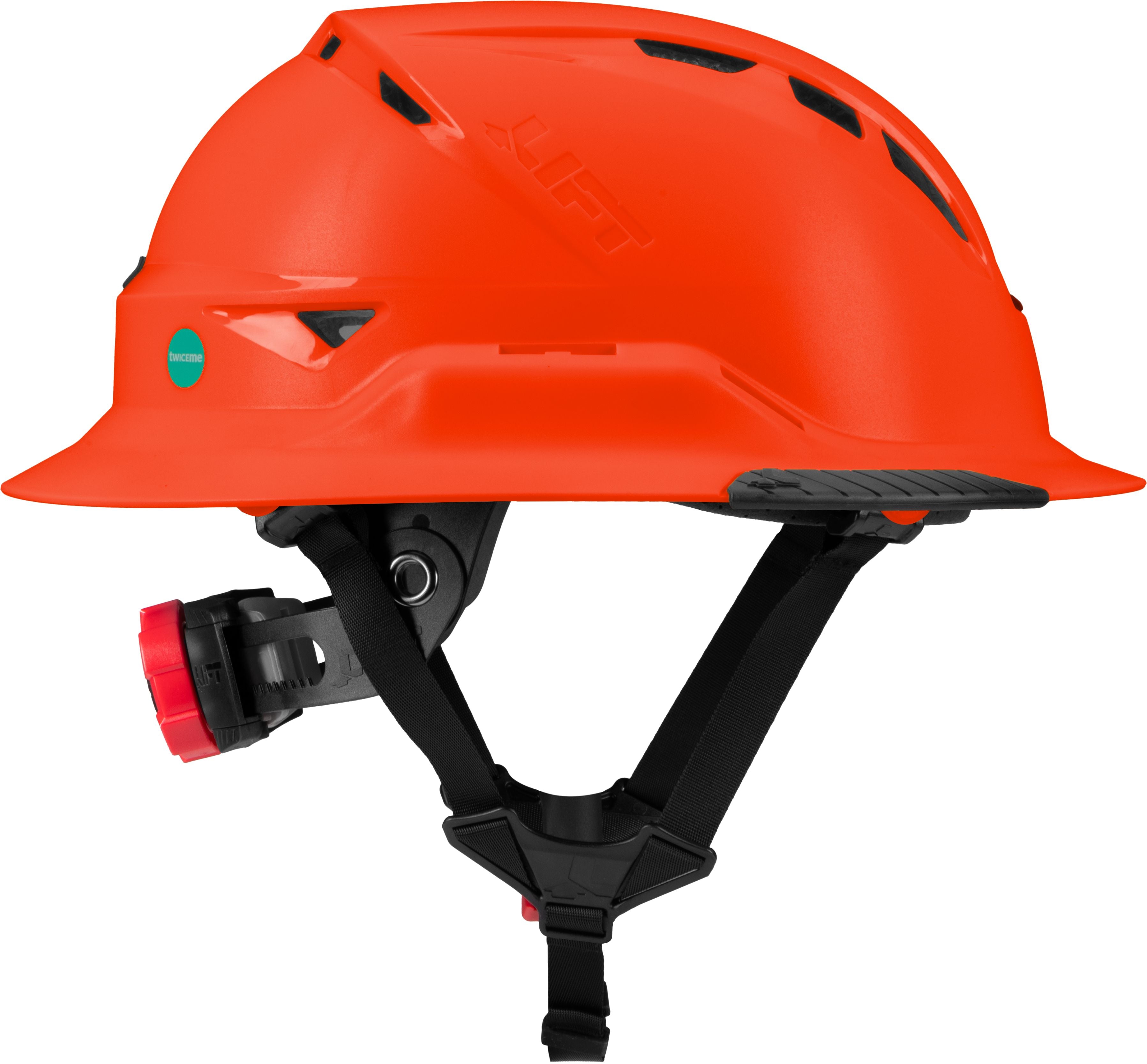 RADIX Full Brim Vented Helmet - Hi-Viz Orange