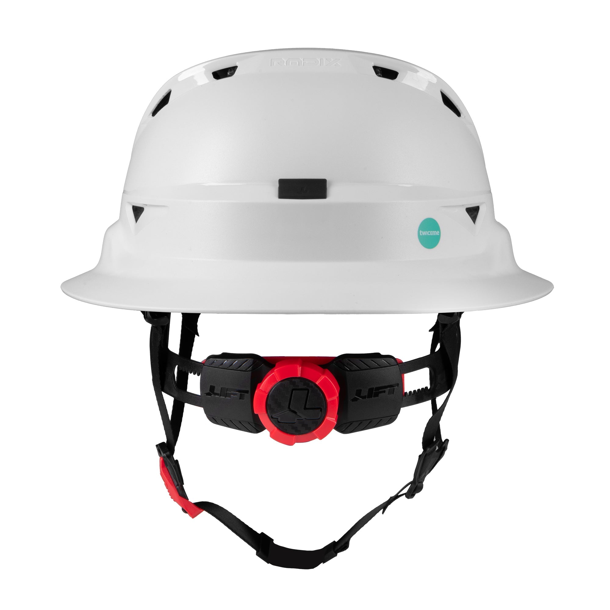 RADIX Full Brim Vented Helmet - White