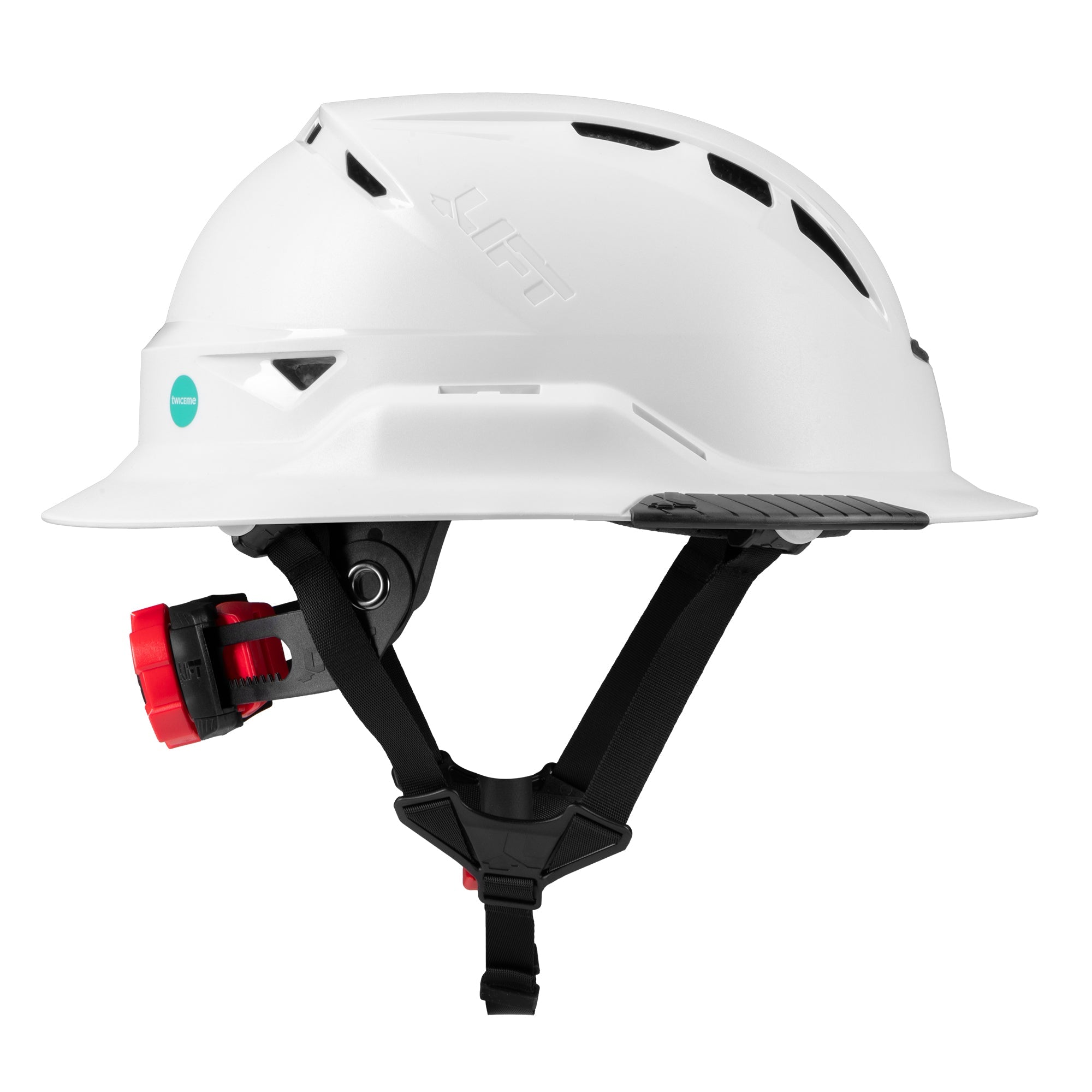 RADIX Full Brim Vented Helmet - White