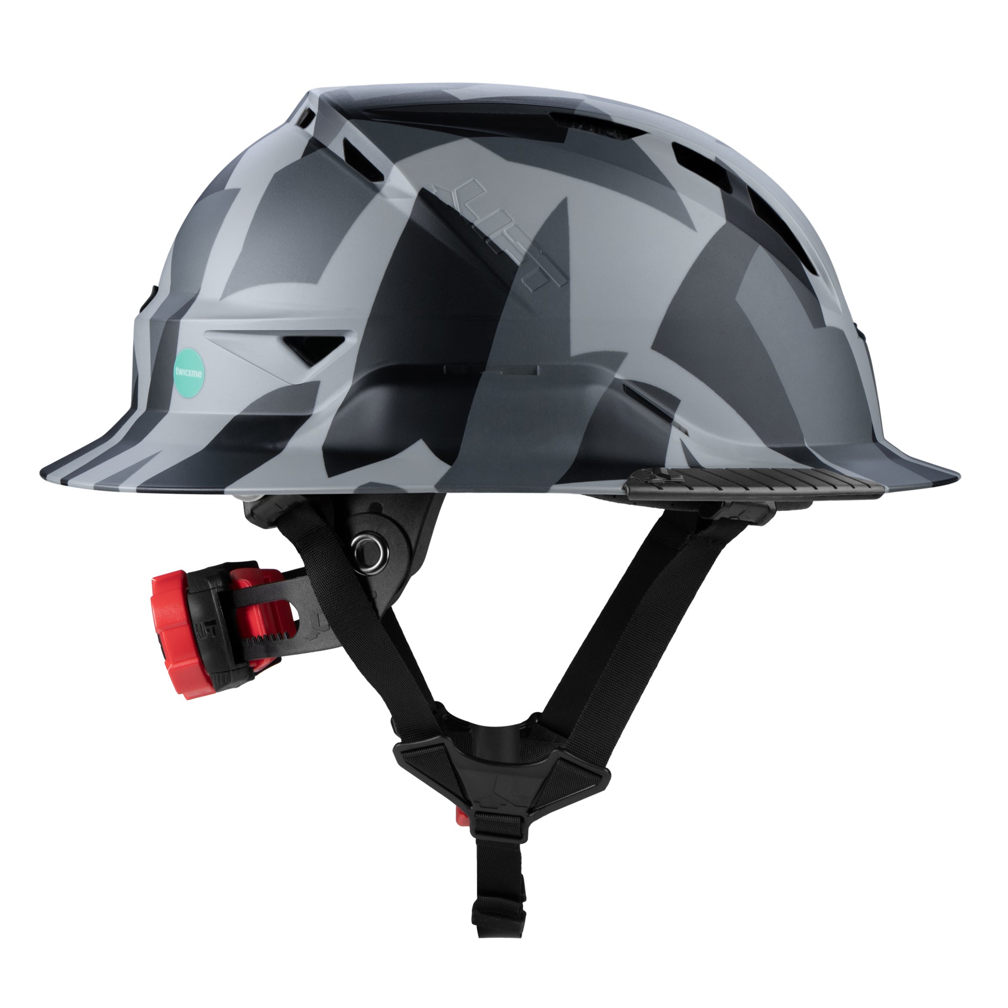 RADIX Full Brim Vented Helmet - Black Geo Camo