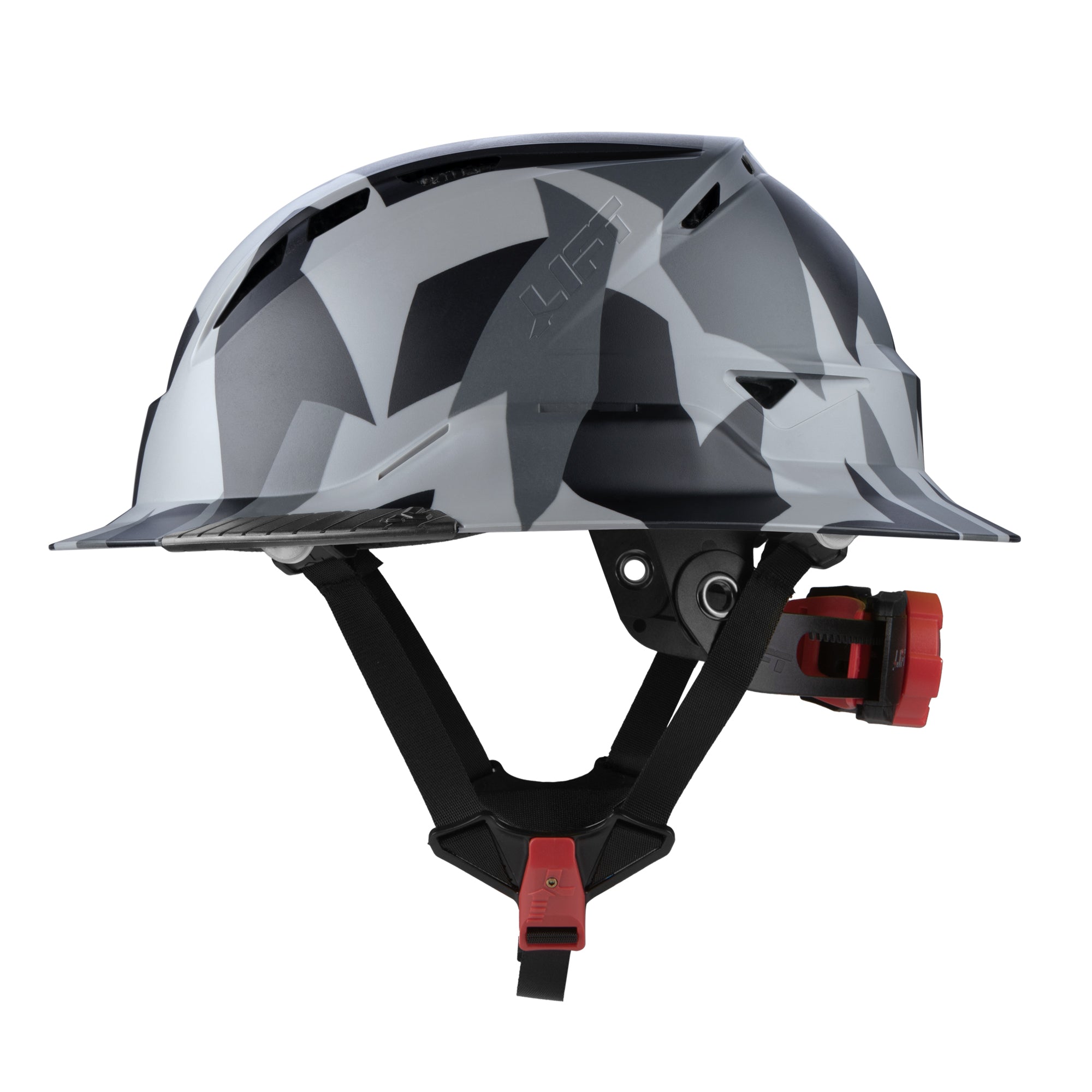 RADIX Full Brim Vented Helmet - Black Geo Camo