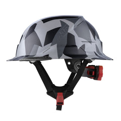 RADIX Full Brim Non-Vented Helmet - Black Geo Camo