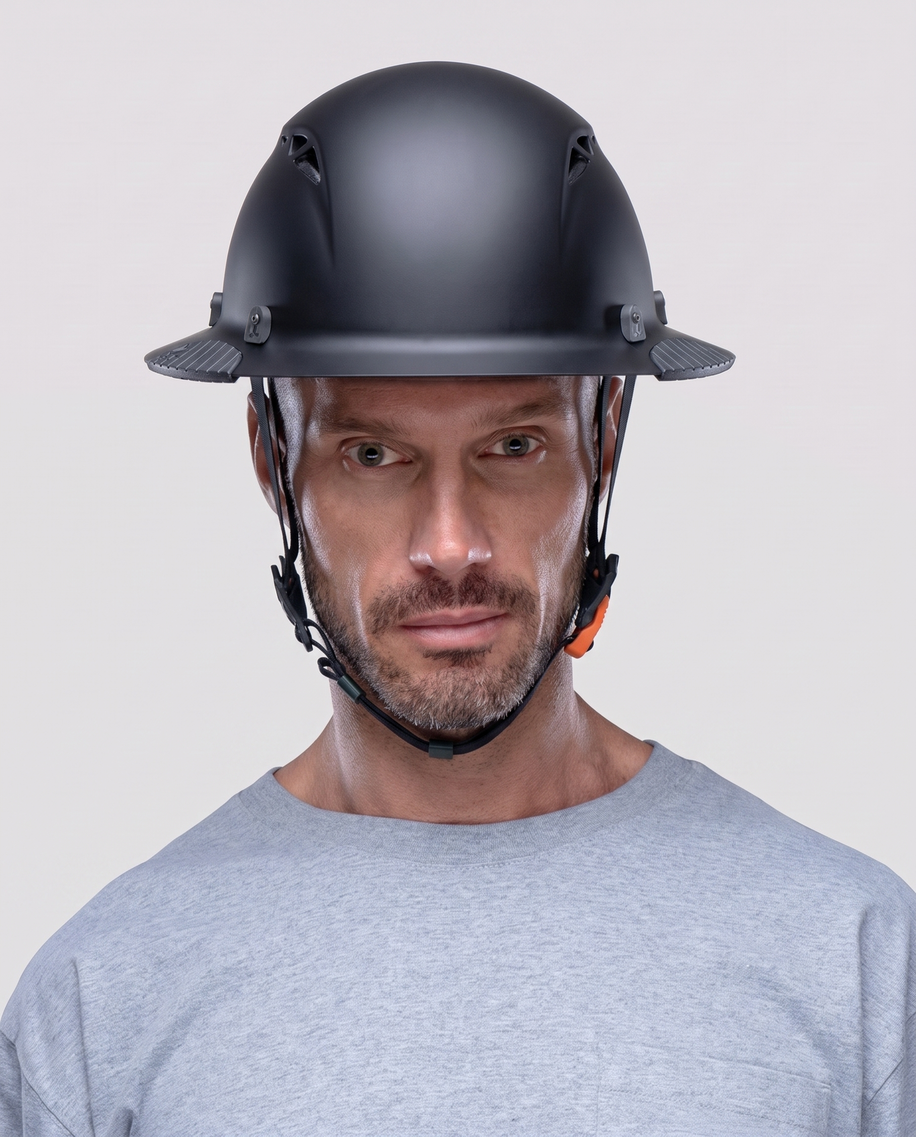DAX T2 Full Brim Hard Hat - Matte Black