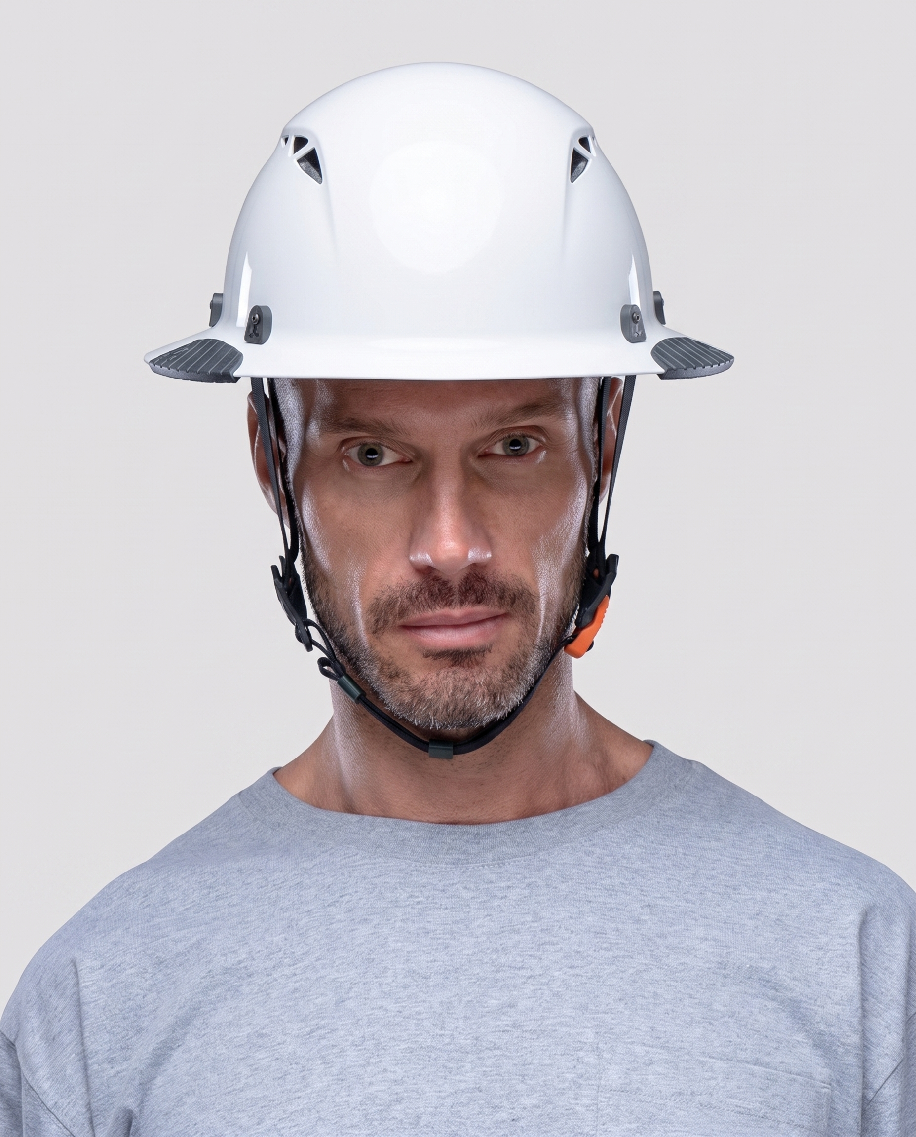 DAX T2 Full Brim Hard Hat - White