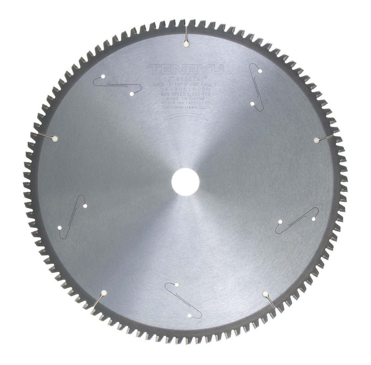 Tenryu IA-305100DN: 12" x 100 Tooth Industrial Non-Ferrous Non-Ferrous Cutting Blade