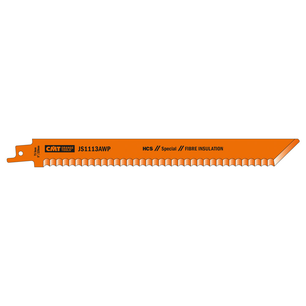 CMT JS1113AWP-2 RECIPROCATING SAW BLADES for FIBRE INSULATION (HCS) 9” x TS5 (2-PCS.)