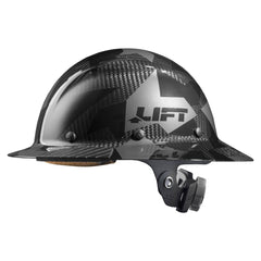 LIFT Safety HDC-20CK DAX Carbon Fiber Full Brim Hard Hat - Ratchet Suspension - Full Black Camo