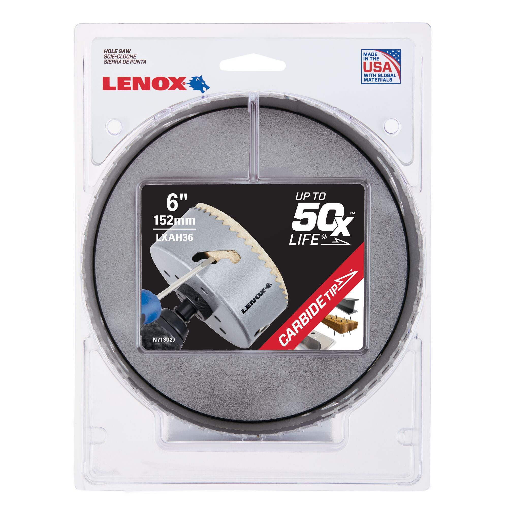 Lenox LXAH36 6" (152mm) Carbide Tipped Hole Saw - image 2